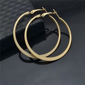 2.36” Gold Hoop Earrings